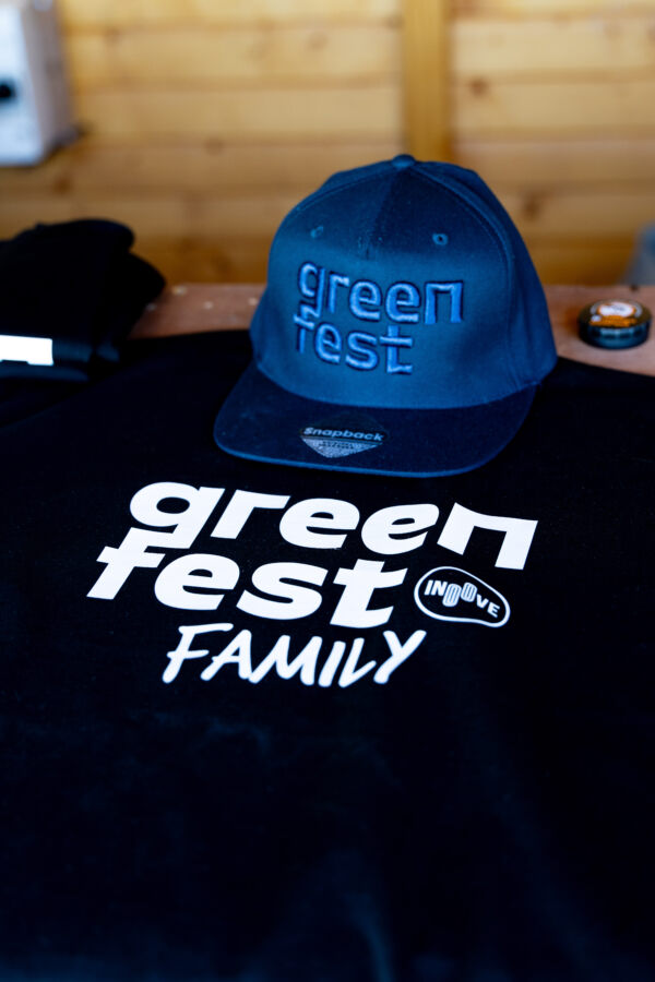 T-shirt Green Fest Family - Noir